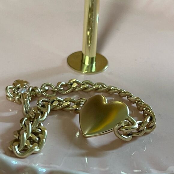 Lucky Brand Gold Heart Bracelet NWOT #LBBR1 - Picture 5 of 5